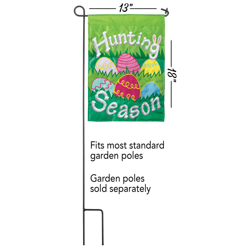 Polyester de 2 côtés en polyester 18 x 13 po drapeau de jardin