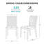 Chaise d'appoint Anassi Cane