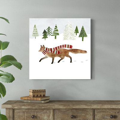 «Woodland Christmas II» par Victoria Borges - impression sur toile tendue