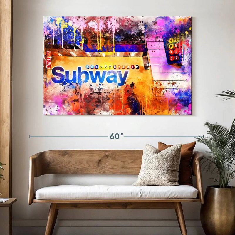 Ravi Subway I, H 34 po x l 51 po
