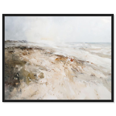 Cornwall Beach Canvas Print Vintage Art by Art Remedy