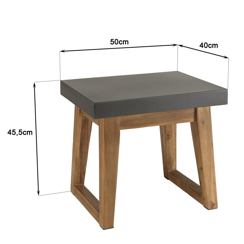Akil Concrete Side Table