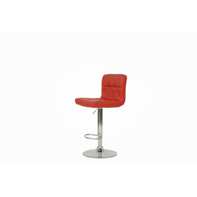 Modern Tufted Bar Stool with Footrest and Back