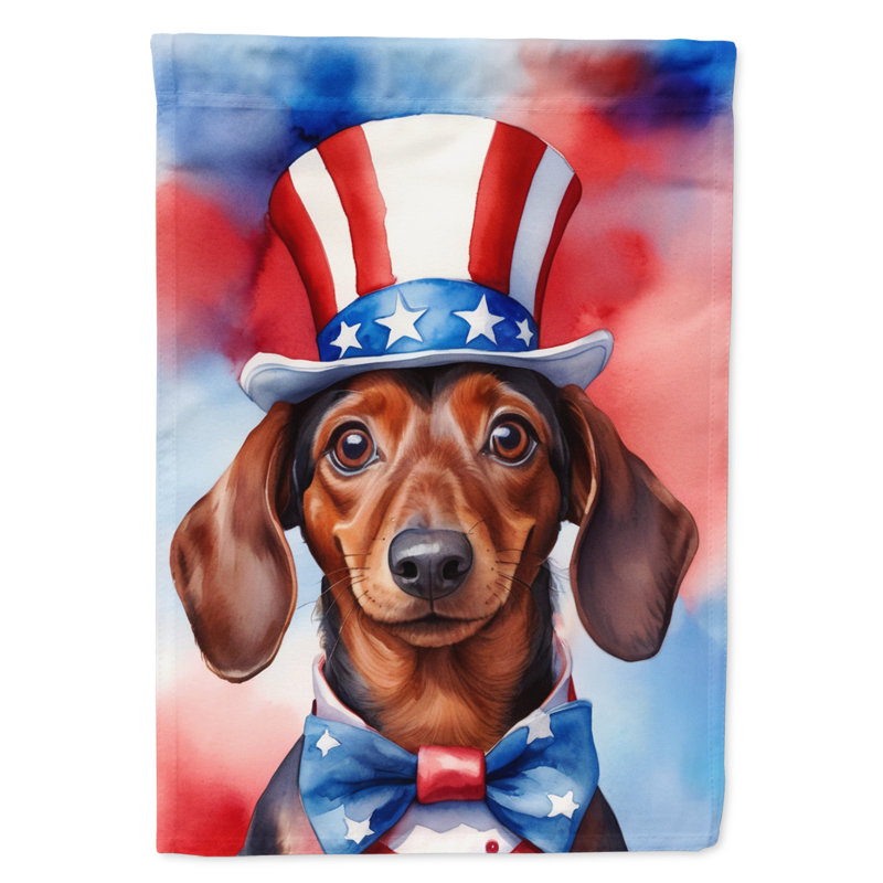 Drapeau patriotique du jardin américain, Dachshund