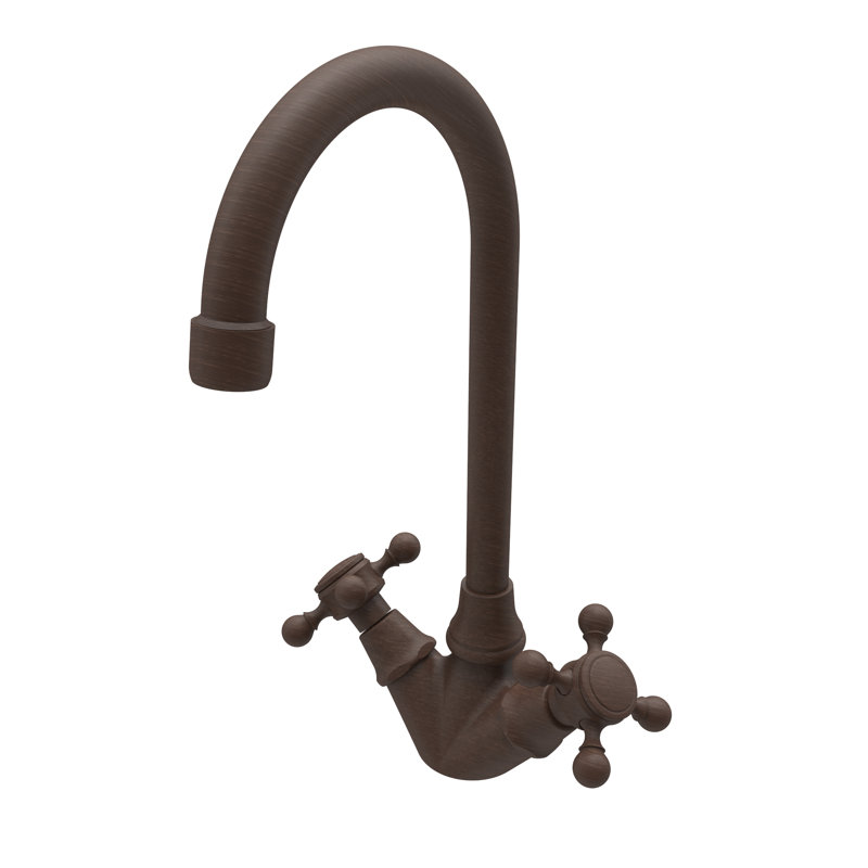 Chesterfield Double Handle Bar Faucet, Venetian Bronze