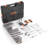 VEVOR Mechanics Tool Set and Socket Set, 1/4" 3/8" 1/2" Drive Deep and Standard Sockets