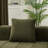 Chenille sectional sofa with 2 pillows