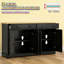 Buffet de style nordique avec tiroirs de rangement, buffet, tablettes réglables pour votre maison-1505178408