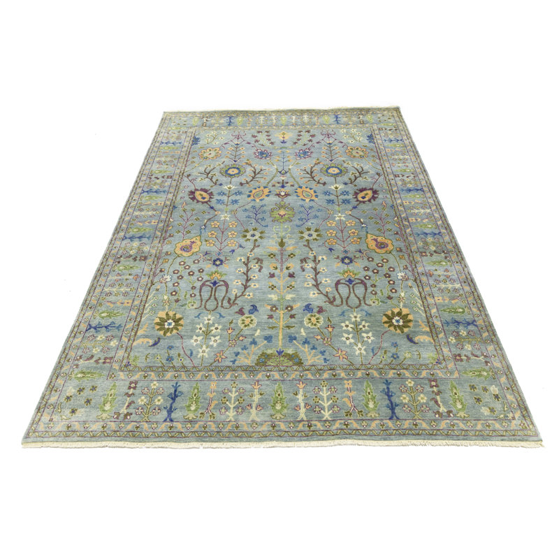 Tapis oriental Oushak Chobi, Rectangle 7 pi 9 po x 10 pi 10 po 