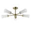 Clear Glass Semi Flush Mount