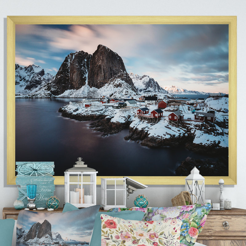 «Alaskan Wilderness I», reproduction sur toile, H 16 po x l 32 po x P 1 po, Encadrement doré