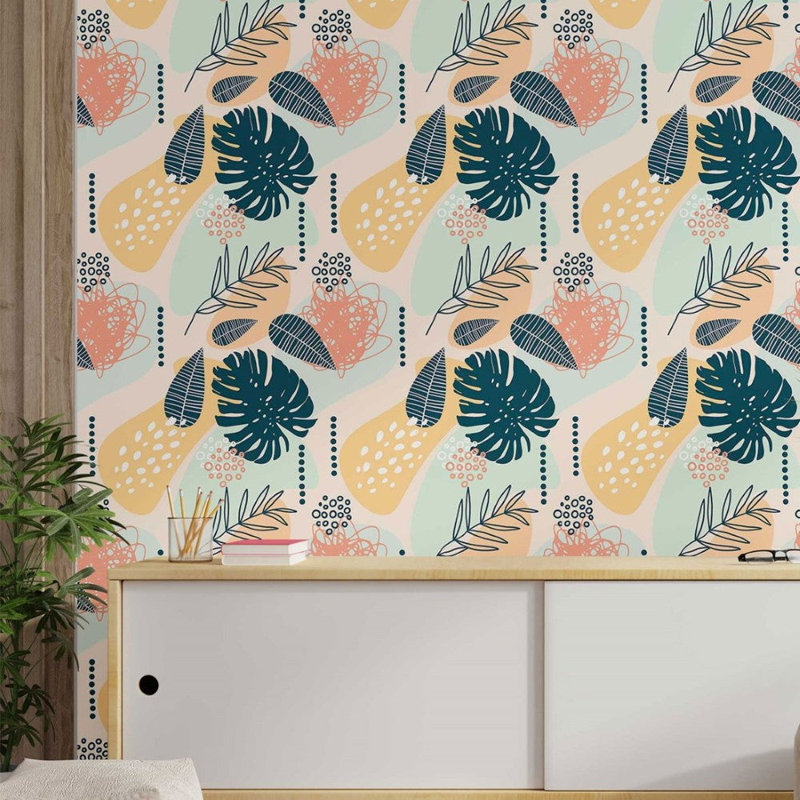 Rouleau de papier peint adhésif Seager, L 96 po x l 24 po