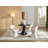 37'' Black Modern Round Dining Table