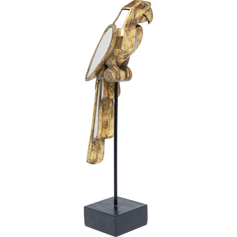 Deco Object Mirrored Parrot