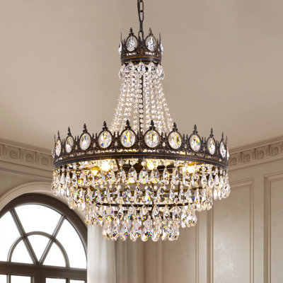 Maquisha 9-Light Dimmable Empire Chandelier 