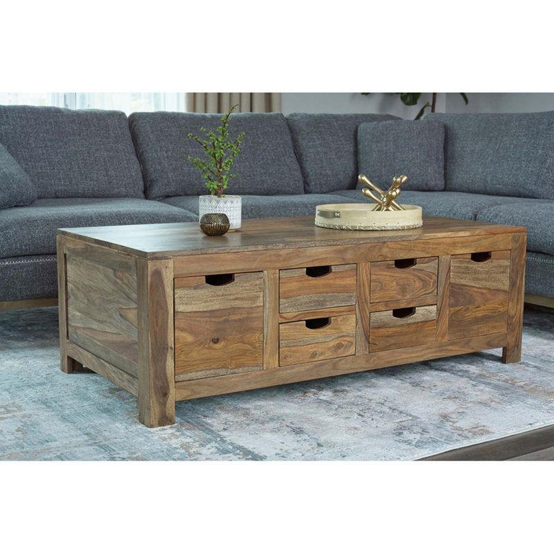 Table basse à 6 tiroirs