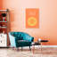 Energetic Aries Zodiac Abstract Colorful Contemporary Wall Art Print 1 Piece Wrapped Canvas Wall Art-1235524107