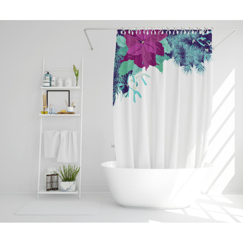 Franktown Polyester Shower Curtain, 168cm H x 168cm W