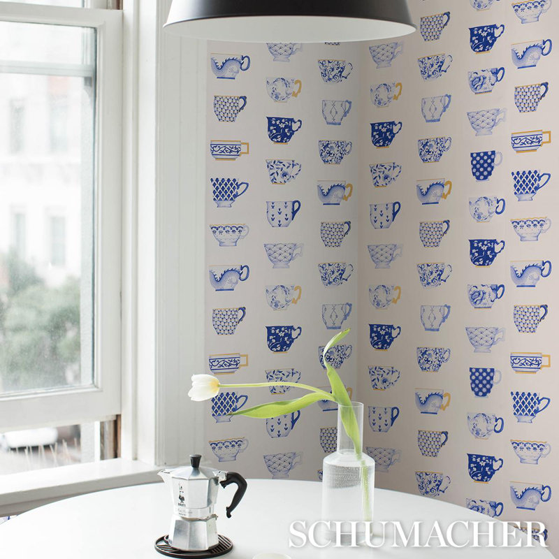 Onie's Teacups Wallpaper, Ink