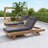 Acacia Wood In light brown With Water-Resistant Lounge Cushions (3-Fold & 4 Inch)-83254829