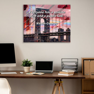 Artsy Quote "Everyone has a private self and a public self." By Kevin Conroy Gallery Wrapped Canvas