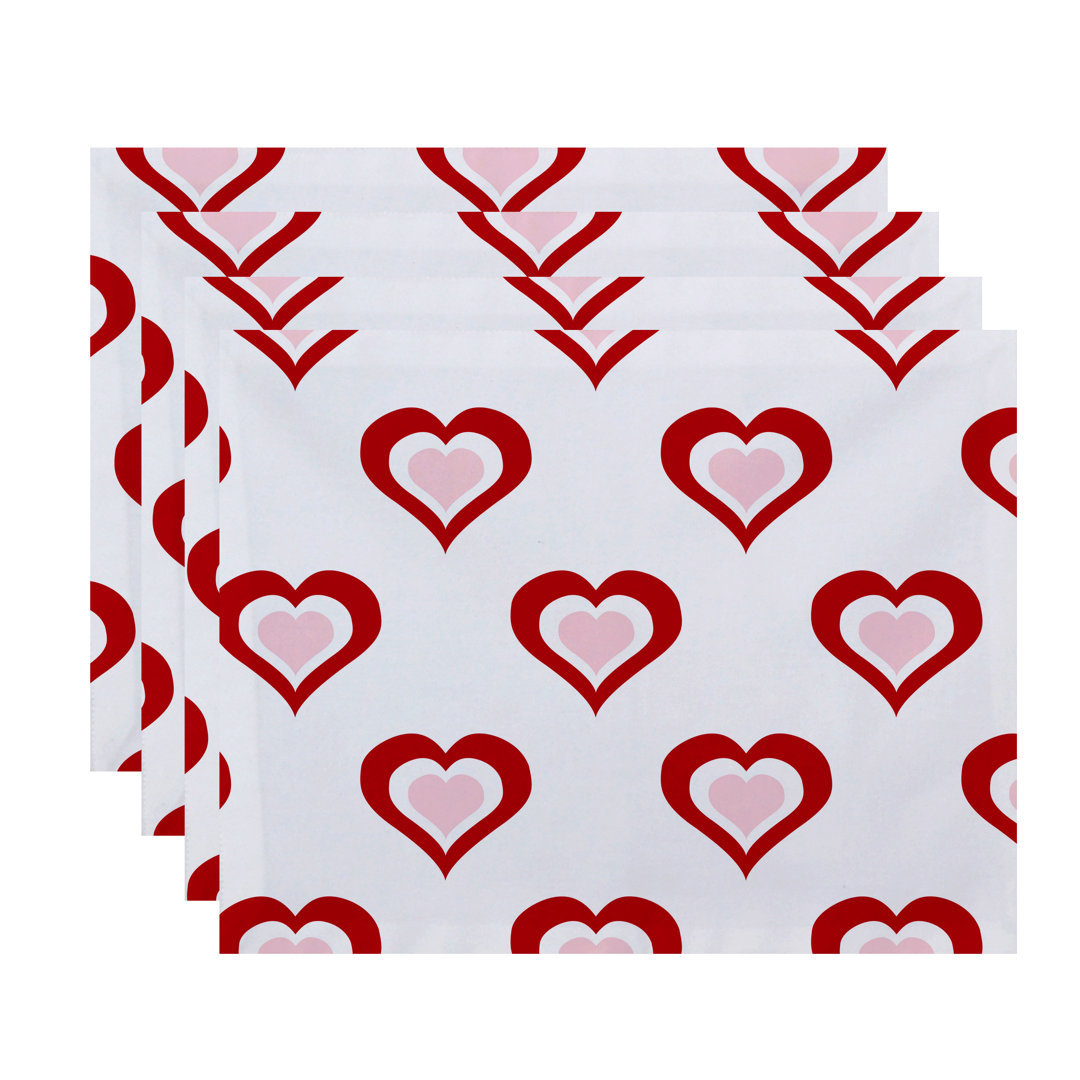 Polyester Abstract Rectangle Placemat (Set of 4) The Holiday Aisle® 