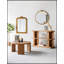 Table basse ronde D32x16,5 pouces avec une construction durable et une conception moderne, parfaite pour les salons et les espaces de divertissement.