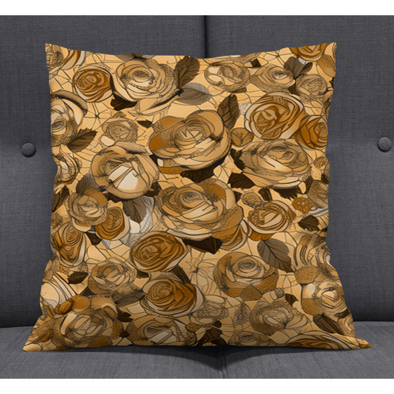 Coussin décoratif, Polyester, H 16 po x l 16 po
