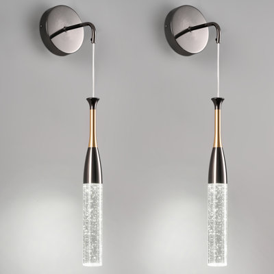 Modern Led Bubble Crystal Wall Sconces Wall Light Sconces(2 Pack)