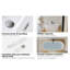 Baignoire autoportante 67 po en acrylique 67 po, blanc brillant, drain chromé Toe-tap