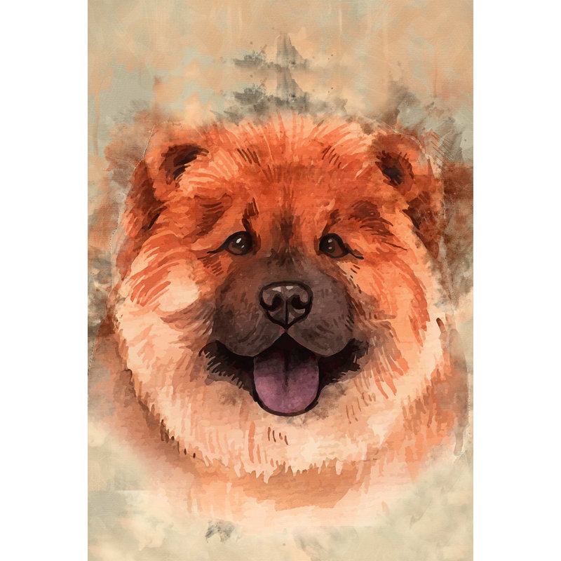 Chow Chow - No Frame Painting, Gallery Metal, 39.4cm H x 29.5cm W