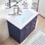 Ensemble de meuble-lavabo simple 30 po bleu moderne-1882907769