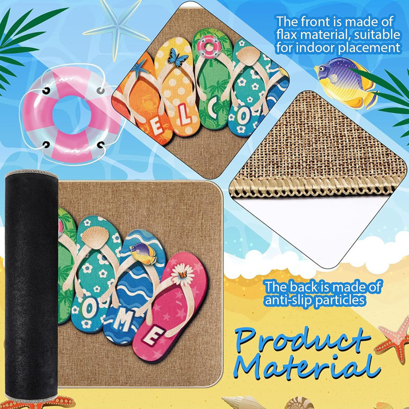 Tapis de porte antidérapant Summer