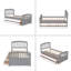 Lit plateforme simple en bois massif avec 6 tiroirs