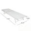 Ensemble de 2 chaises longues d'extérieur à structure en acier