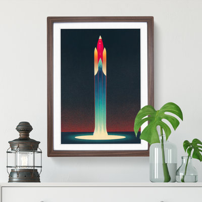 The Grand Spaceship Rocket - Single Picture Frame Print