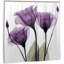 Ensemble de rideau de douche fleur mauve