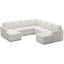 Canapé modulaire en L Aubade de L 107 po avec 2 repose-pieds avec rangement-106913513