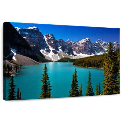 Scène de montagne Alvord Moraine Lake