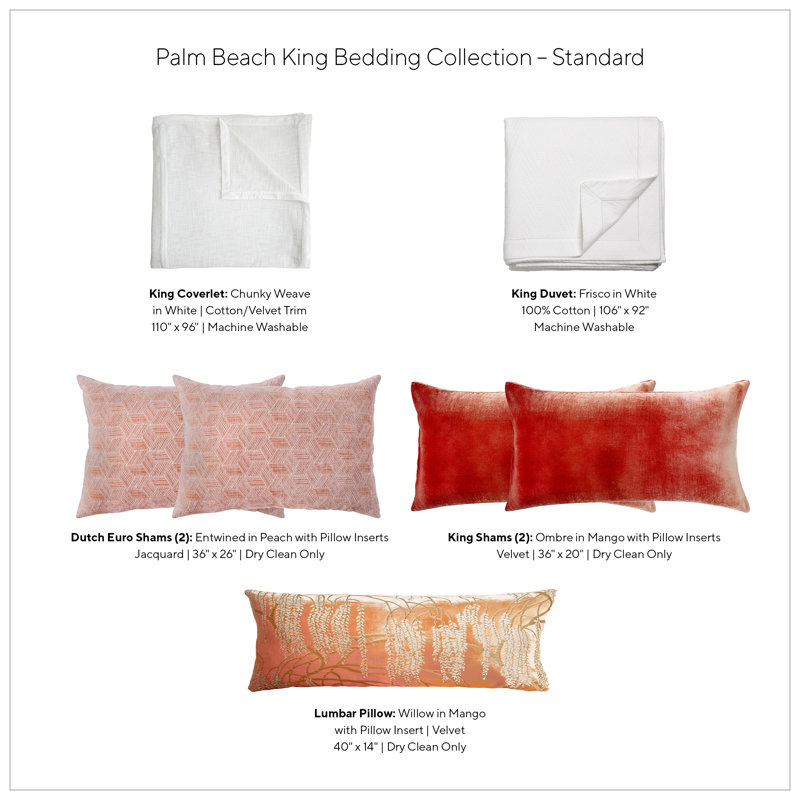 Bedding Set, King Duvet Cover + 6 Additional Pieces