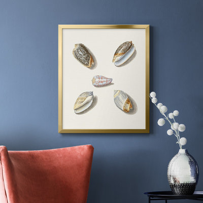 Pastel Knorr Shells III, toile encadrée de qualité supérieure - prête à être accrochée