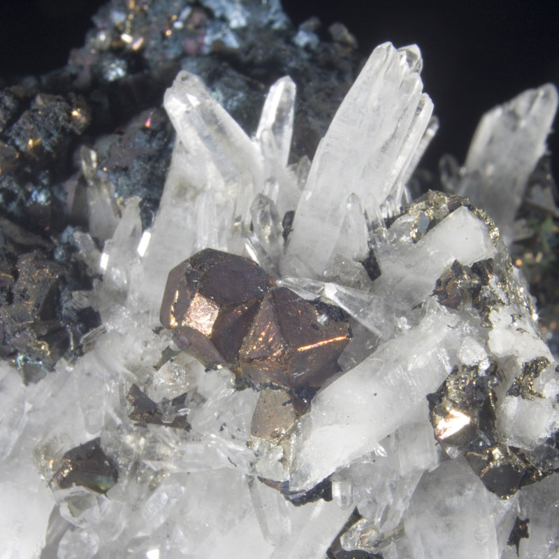 Bornite with Quartz - Butte, Montana