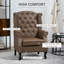 Daliza Faux Leather Wingback Chair-598392939