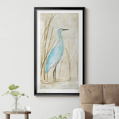 «Soft Egret I», reproduction d'art graphique sur papier