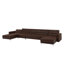 Finnegan 6 Seater Faux Leather Sofa Bed-1740081103