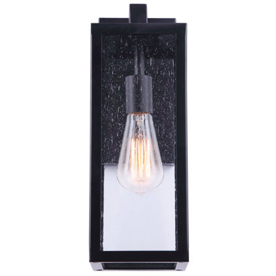 Black 1 - Bulb 14.87'' H Outdoor Wall Lantern