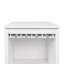 Armoire à vin modulaire de couleur blanche avec tablettes de rangement et huche pour salle à manger WHITE-445473494