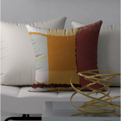 Abstract Reversible Throw Pillow