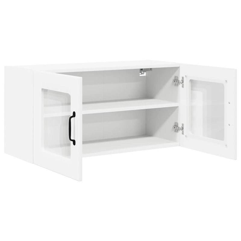 Vidaxl Kitchen Wall Cabinet With Shelf Artisan Oak 80 X 31 X 40 Cm, 40cm H x 80cm W x 31cm D, White