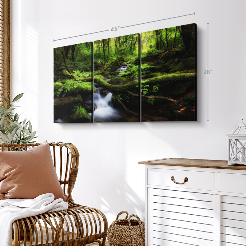 «Sangdong Moss Valley», 3 pièces, H 28 po x l 45 po x P 1,25 po